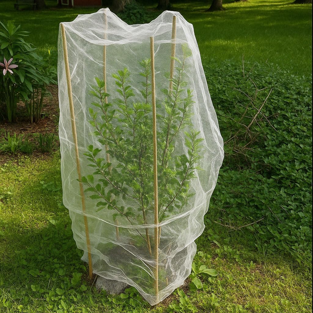 Fruit Tree Protection Bags 4.5x6 FT | Pack of 4 Garden & Insect Netting | Plant Net Cover for Vegetables, Blueberry &