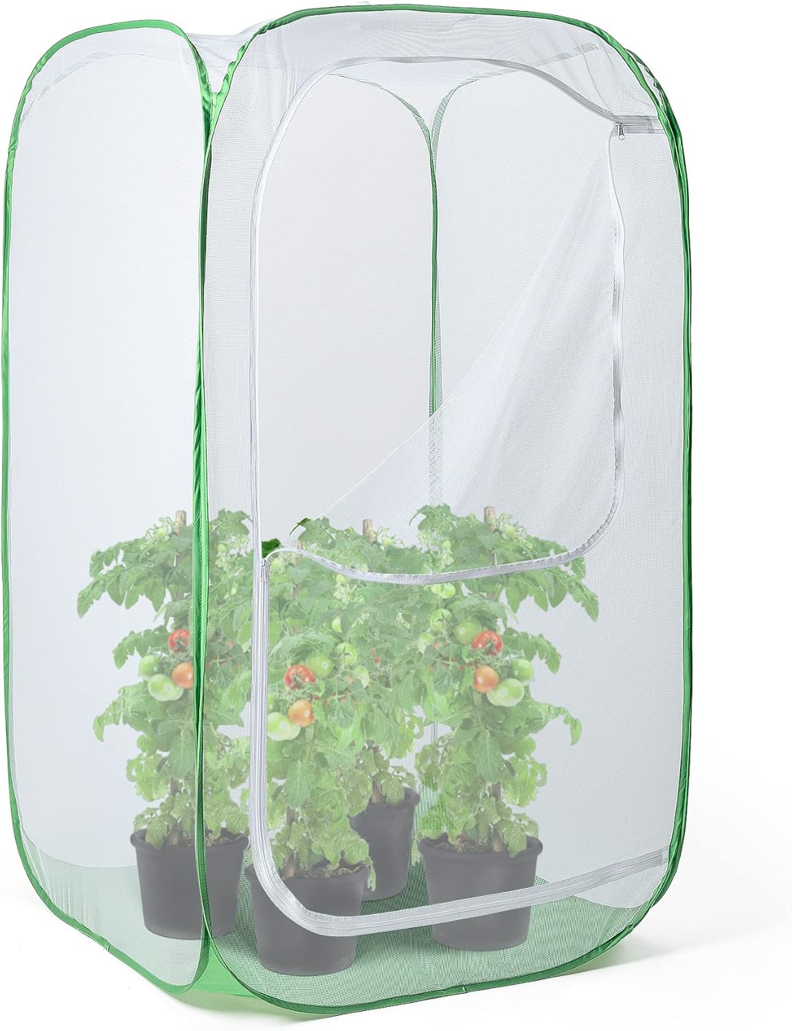 59" Outdoor Mesh Plant Enclosure, Mesh Plant Cover for Pests, Bird and Pest Protection Guard for Fruit, Vegetables