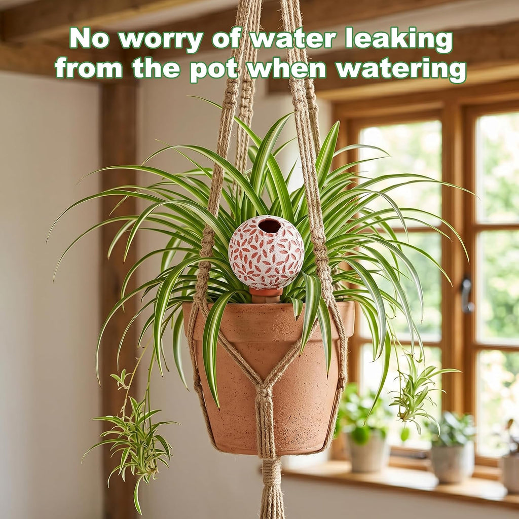 4-Pack Terracotta self-Watering Stakes for Indoor Plants | Watering the plants in a healthier way: Watering plants