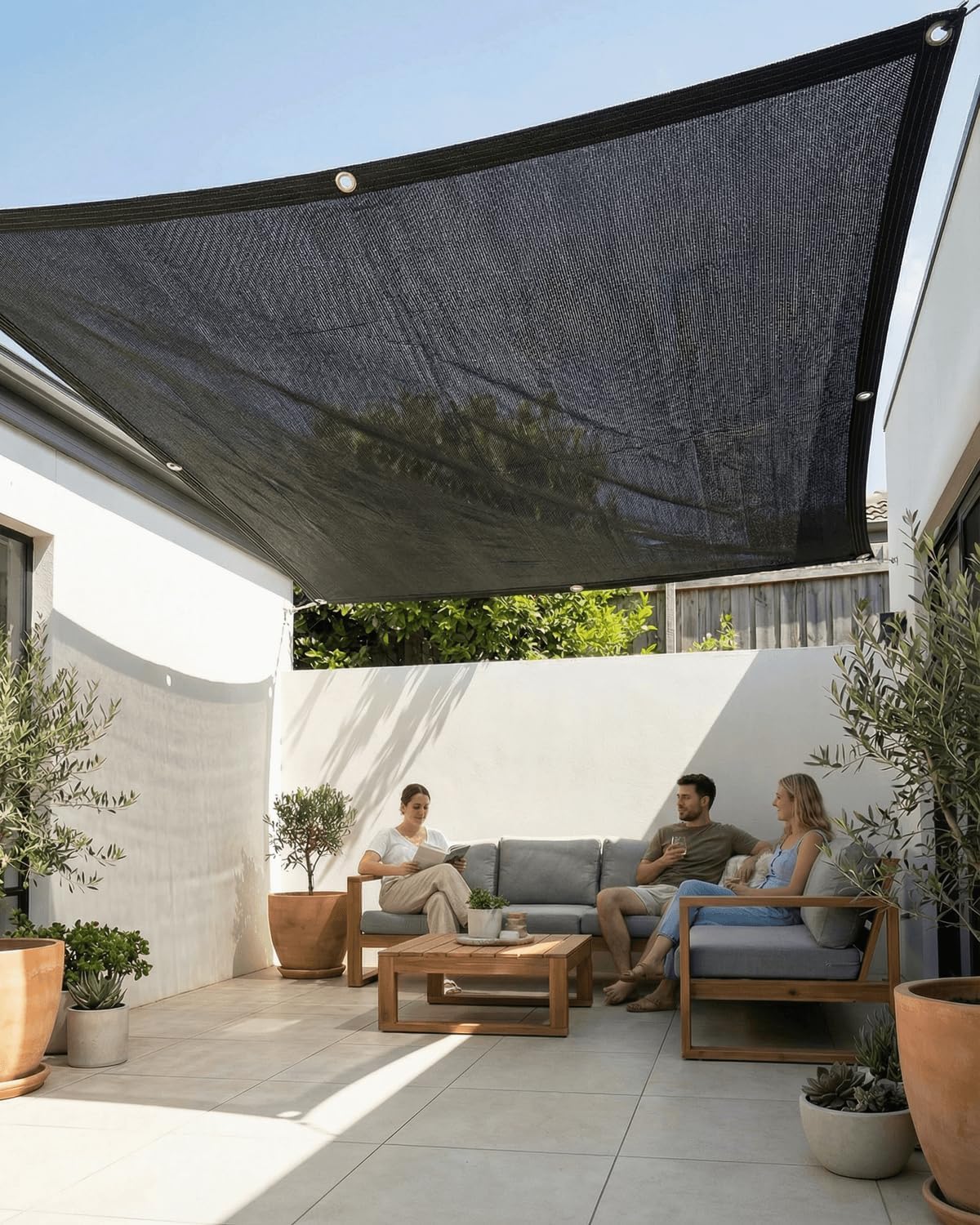 50% Sunblock Shade Cloth Net Black Resistant - 20x30 Ft Garden Shade Mesh Tarp for Plant Cover, Greenhouse, Chicken