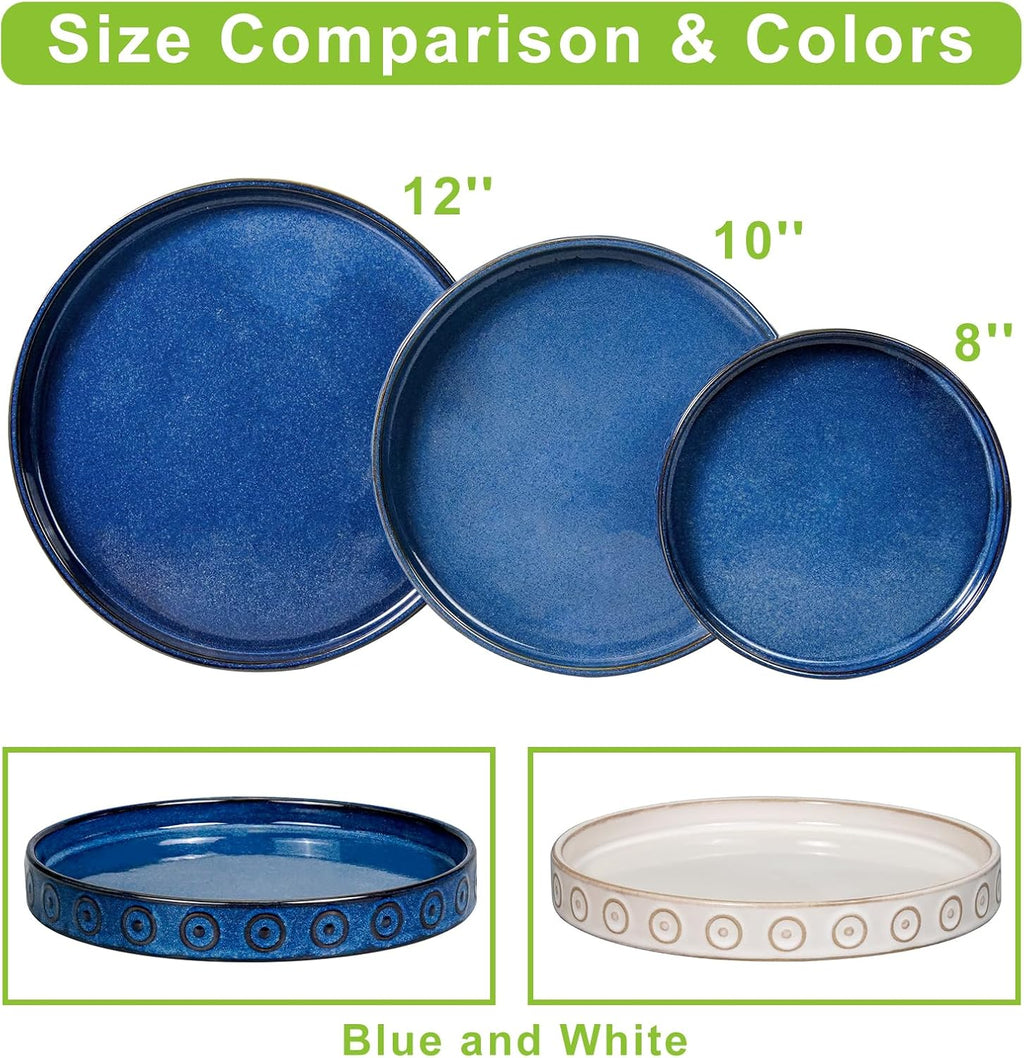 Eightpot Plant Water Catcher Tray - Ceramic Plant Saucer for Outdoors 7.5 Inch Plant Pot Saucer Plant Drip Tray for
