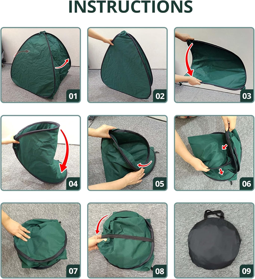 2 Pcs Pop Up Shrub Covers Frost Protection Tent, 22" x 22" x 22" Winter Plant Cover Freeze Protection, Warm Garden
