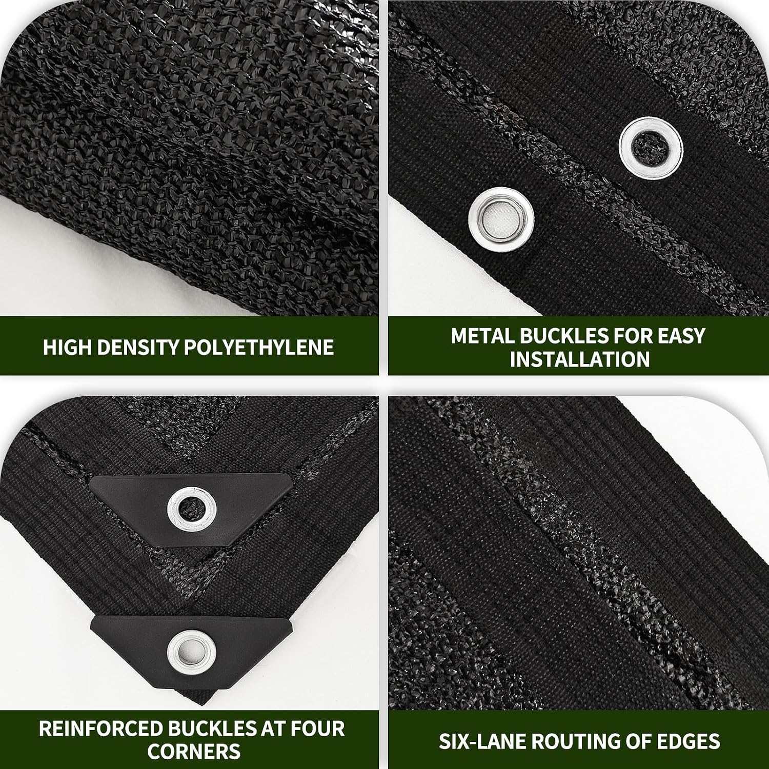 40% Shade Cloth 10×30FT HDPE Mesh Net with Grommets for Garden | UV resistant sun shade for greenhouse, patio & yard
