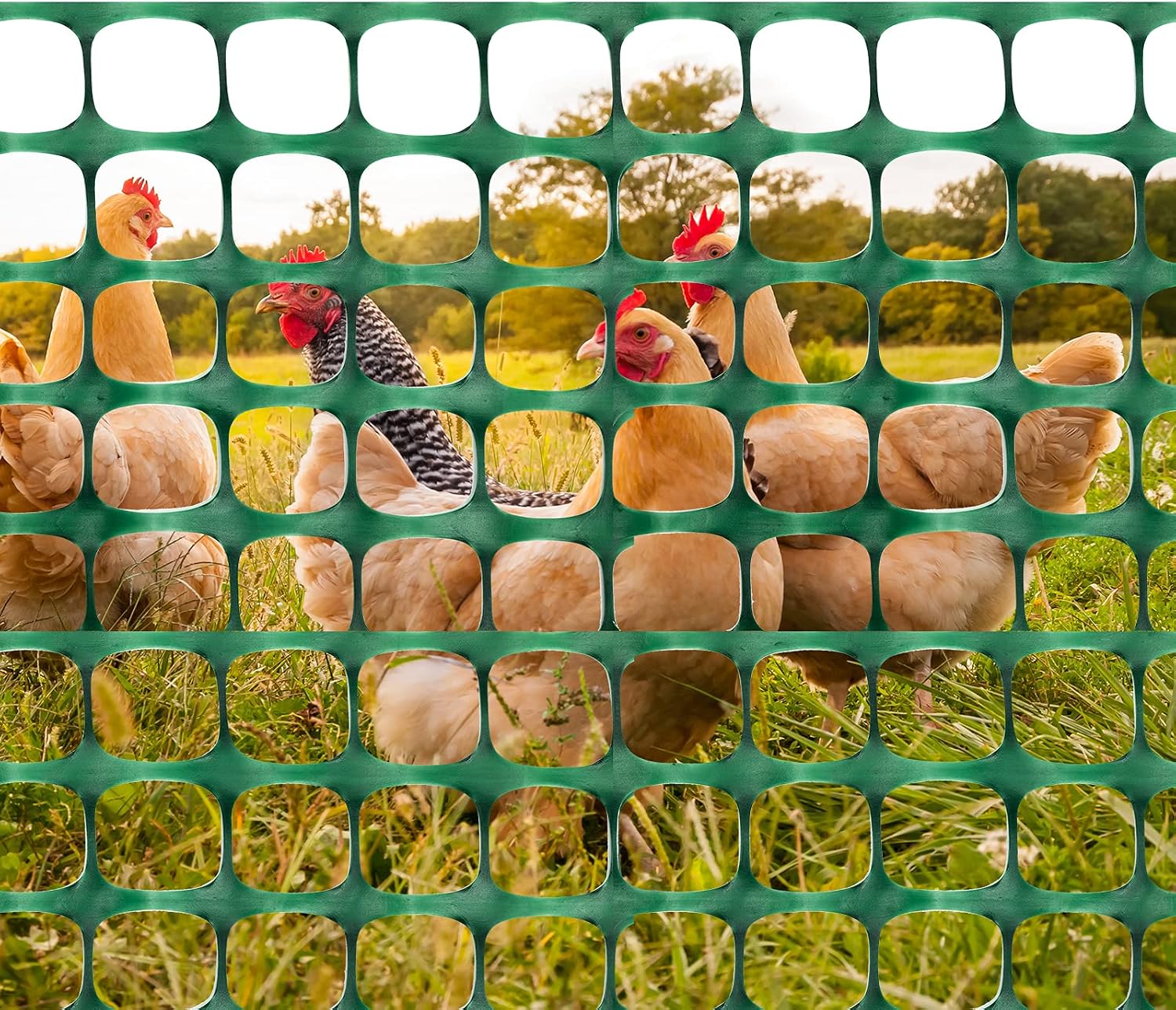 DOEWORKS Plastic Safety Fence, 4 ft x 100 ft Barrier Netting, Green | Large Coverage | Durable Plastic Mesh | Highly