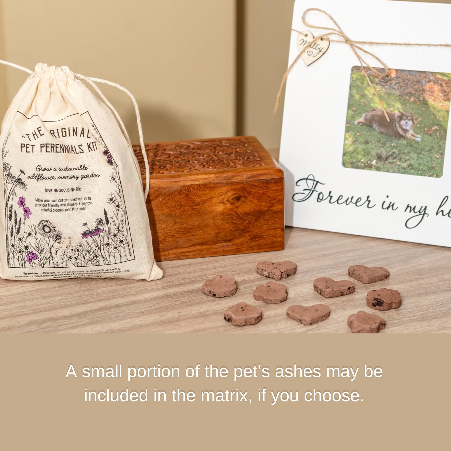 Pet Perennials Memorial Wildflower Garden DIY Kit Creates Seed Wafers Pet Loss Gift