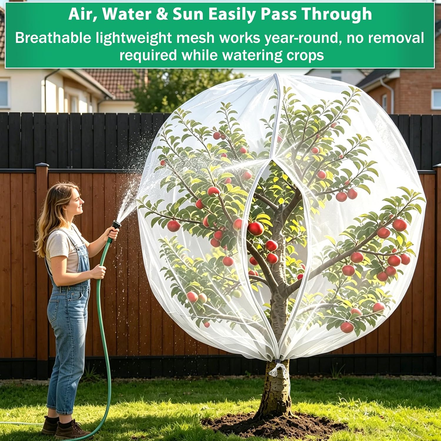 Bird Netting for Garden Protection, 2 Pack 7.21Ft x 5.9Ft Garden Netting | Reusable Fruit Tree Netting, Blueberry
