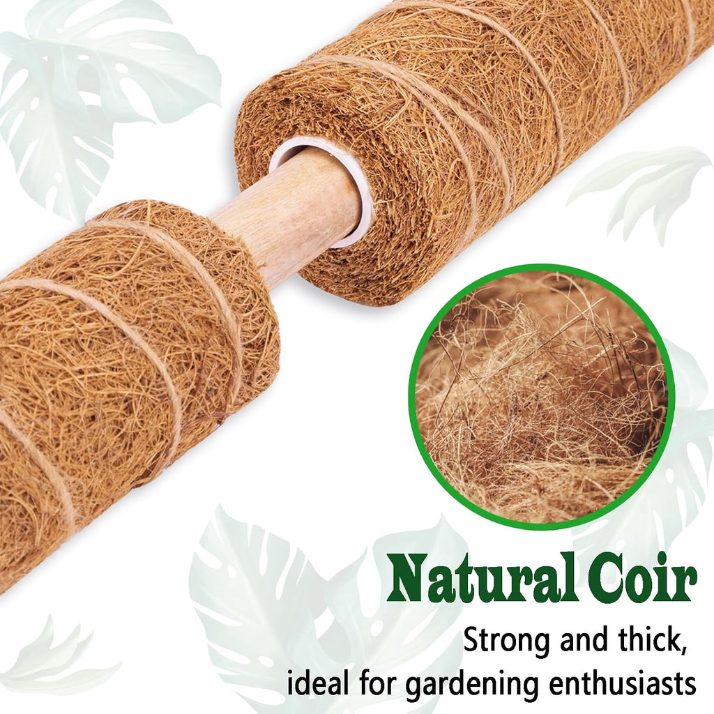 4 Pack 22 Inch Moss Poles, Stackable Moss Pole for Plants Monstera, 70 Inch Tall Moss Poles for Climbing Plants Indoor