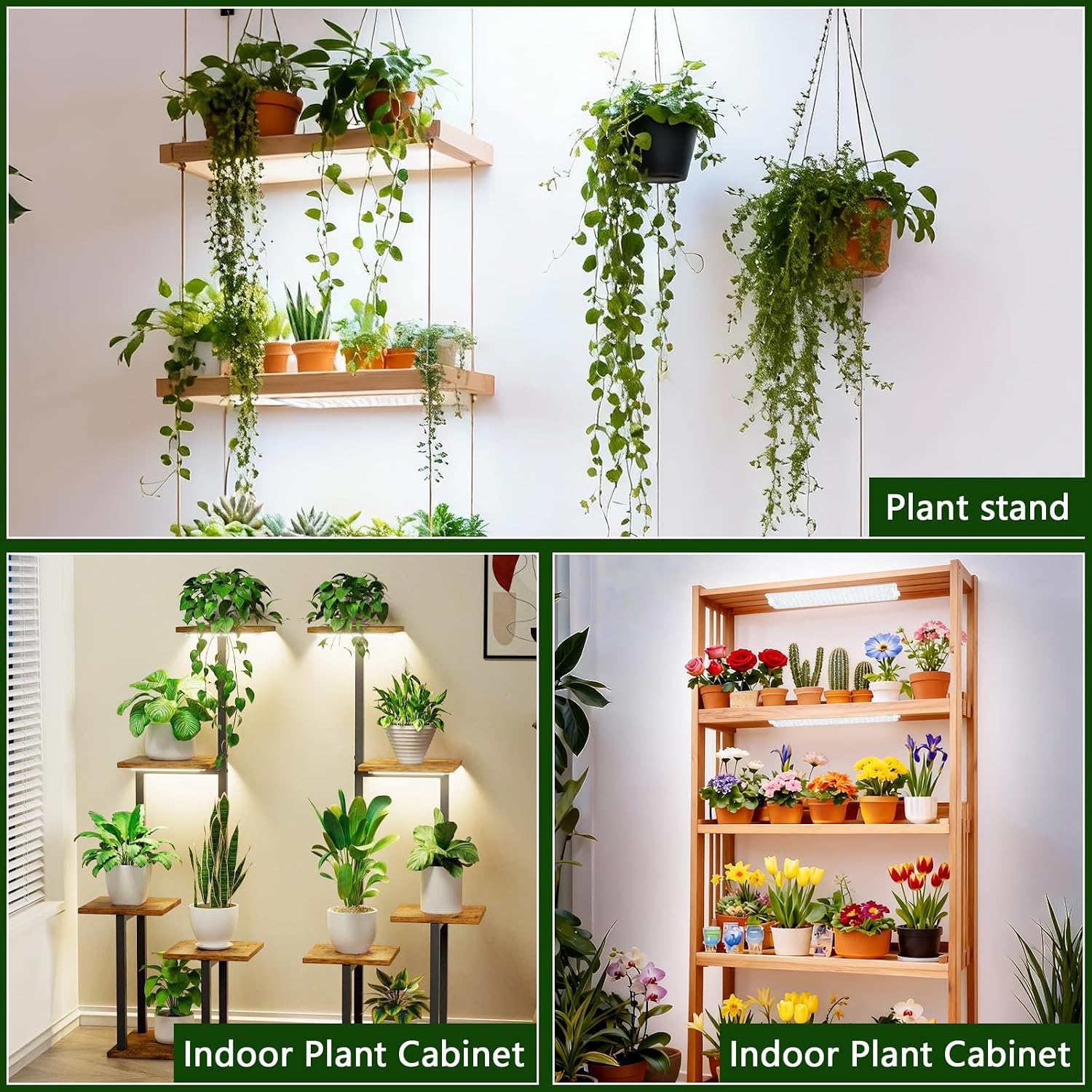 6-Pack Grow Lights for Indoor Plants, Full Spectrum LED with Timer | 1152 LEDs Plant Light, High PPFD, 4/8/12/16/20H