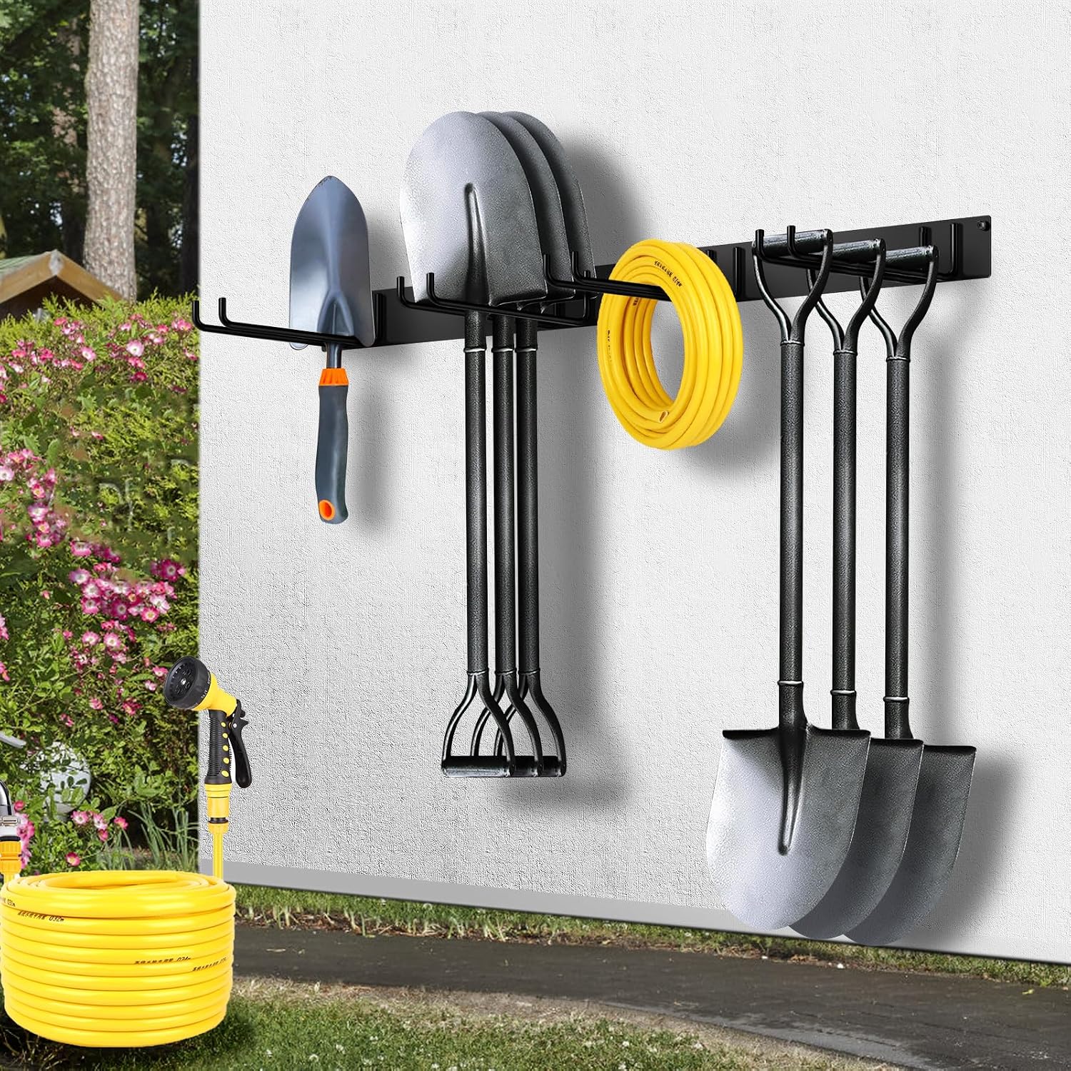 TTzycc 2-Pack Folding Chair Storage Rack for Chair Organization and Garage Wall Mount Storage, Garden Tool Rack