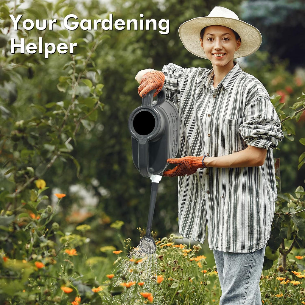 2 Gallon Watering Can, Outdoor Watering Can, Long Spout Large Water Can | Plant Water Can, Removable Long Spout