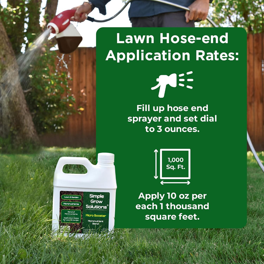 Organic Micronutrient Booster- Complete Plant & Turf Nutrients- Simple Grow Solutions- Garden & Lawn Fertilizer
