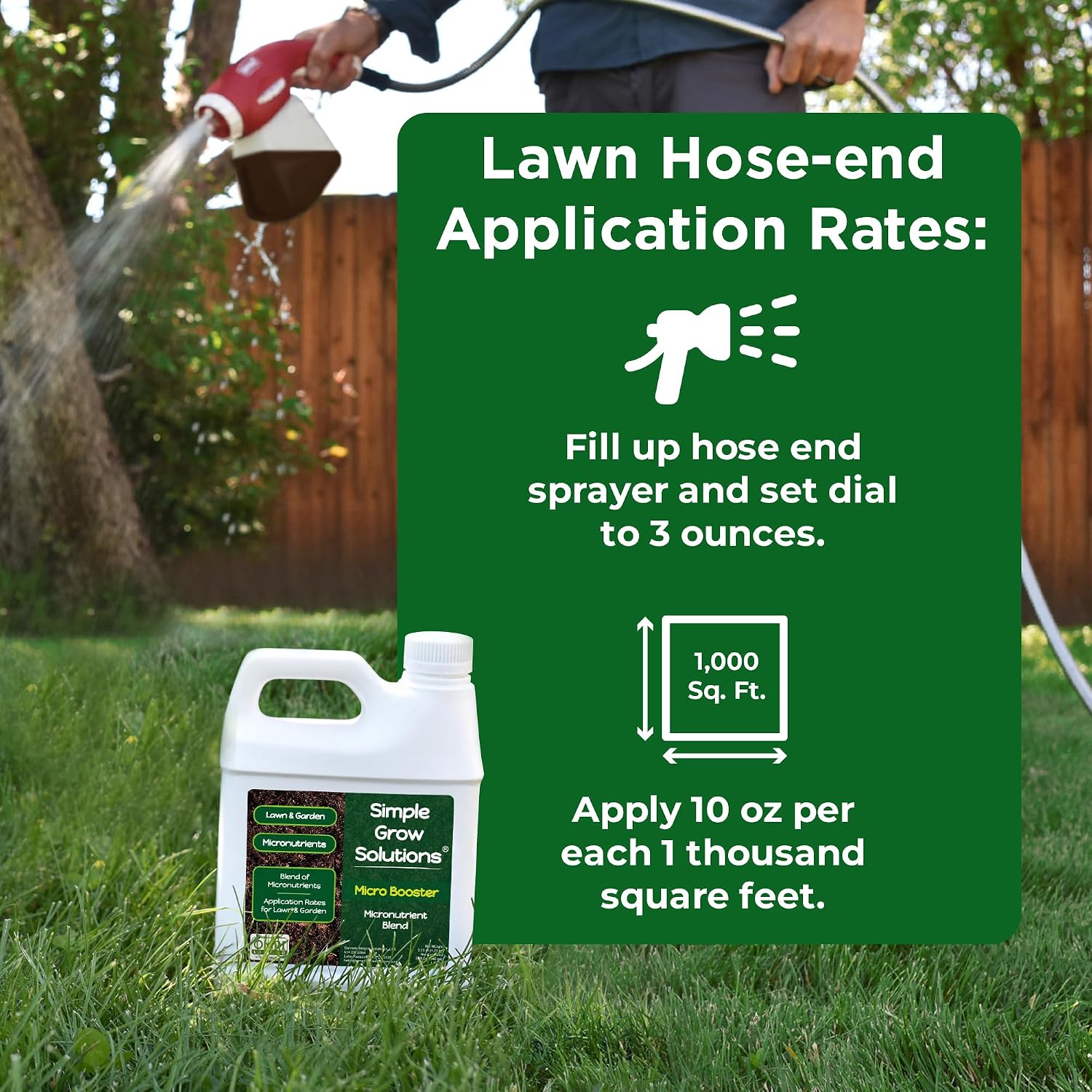 Organic Micronutrient Booster- Complete Plant & Turf Nutrients- Simple Grow Solutions- Garden & Lawn Fertilizer