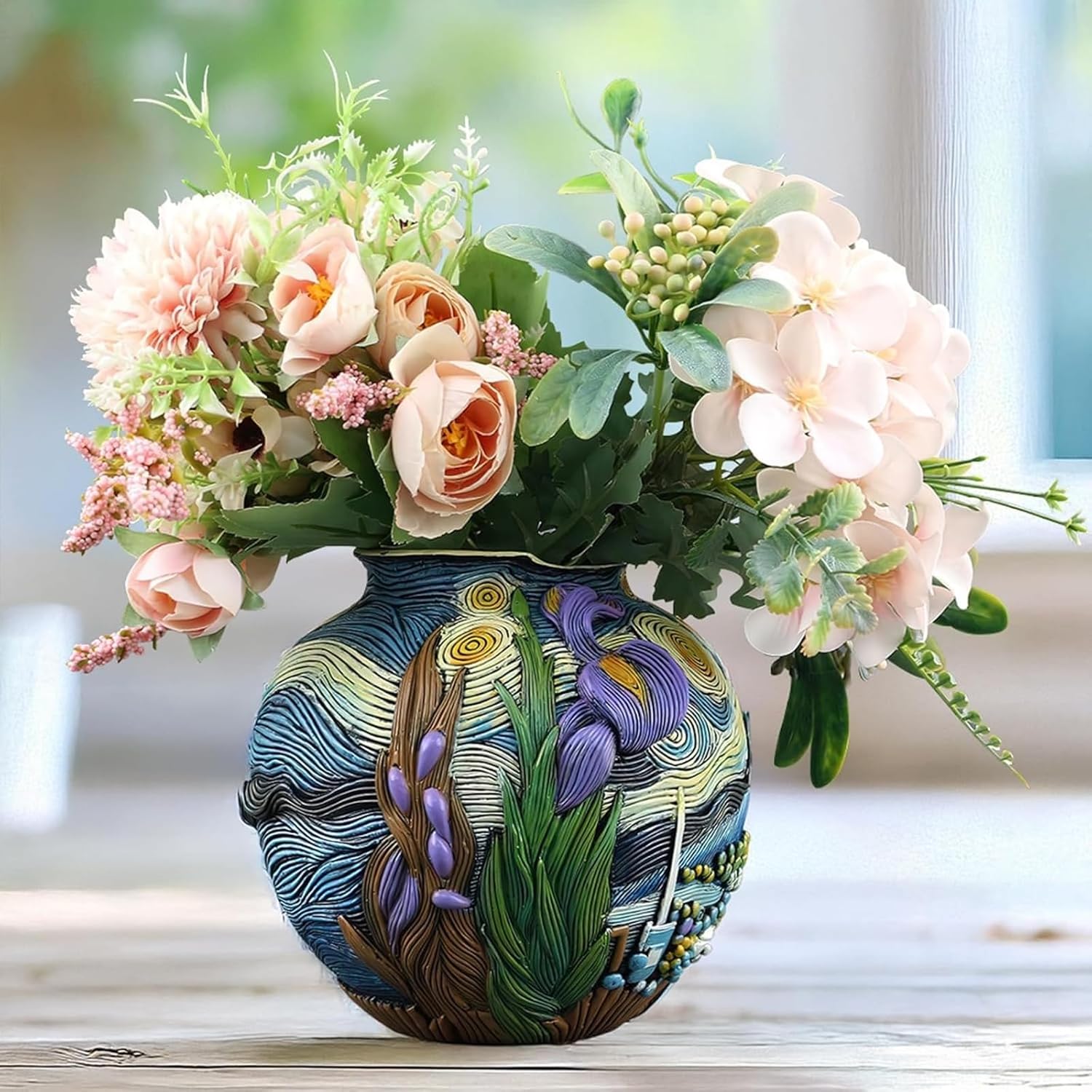 Starry Night Vase Plant Pot Unique Planters for Indoor Plants and Outdoor Plants - Unique Plant Pots and Vases for Home