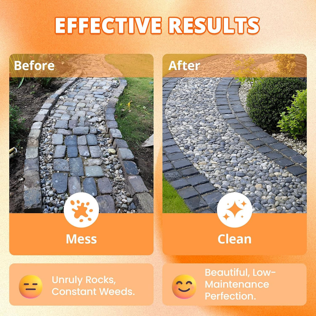 Mulch & Rock Glue for Landscaping 2 Gallon | Strong Pea Gravel Binder & Stone Adhesive for Walkways, Yards, Patios