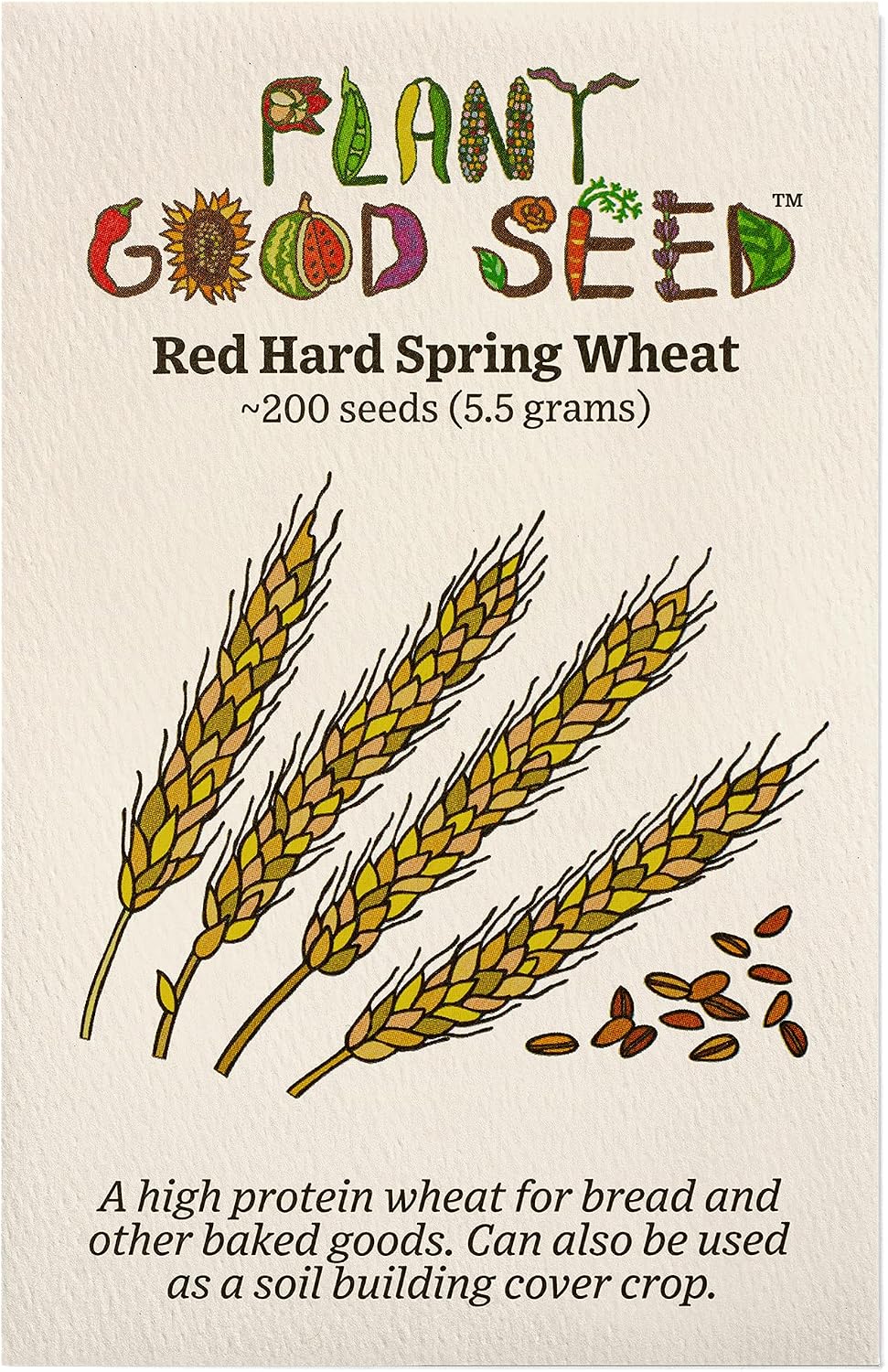Organic Great Grains Seed, 4 Variety Pack | Four Homestead Grain Packets, Barley, Oat, Rye, and Wheat, Grow Your Own