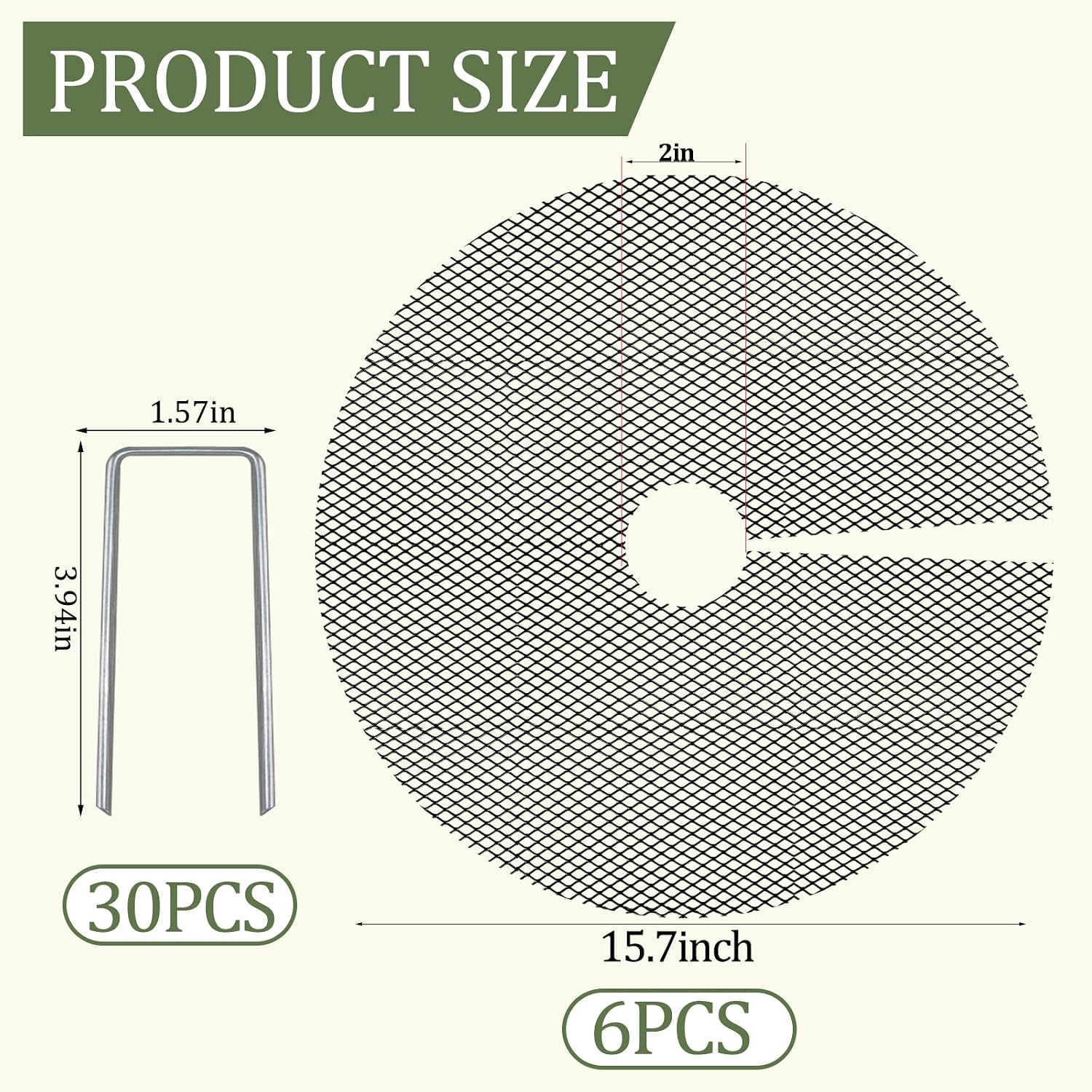 6 Pcs 15.7 Inch Plant Pot Grids，Cut-able Plant Pot Soil Protective Covers from Animals，Used to prevent animals or
