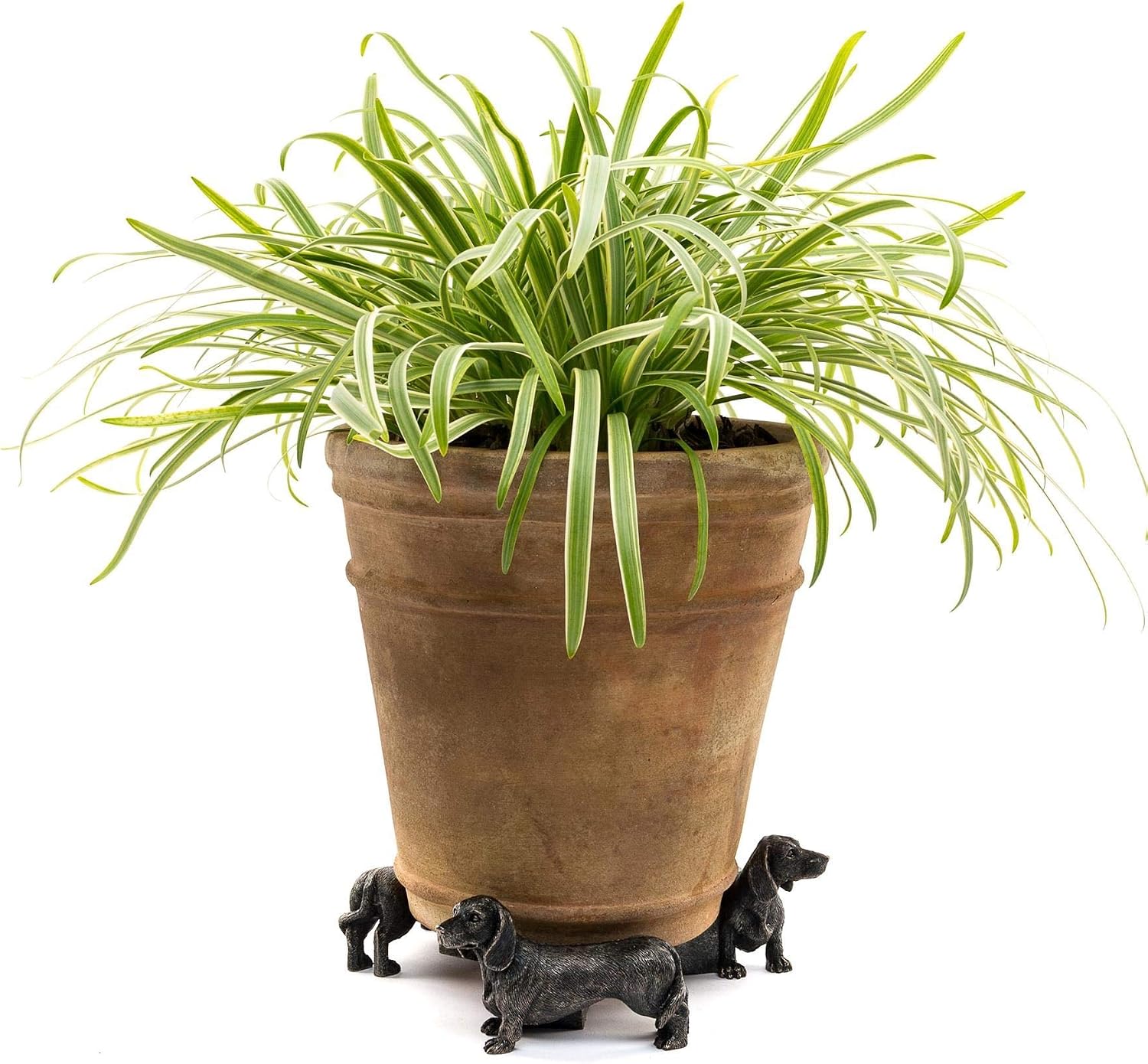 Potty Feet Dachshund Figures Plant Pot Feet Planter Riser - Pot Support Feet - Handmade Yard Art Ornaments - 3pcs