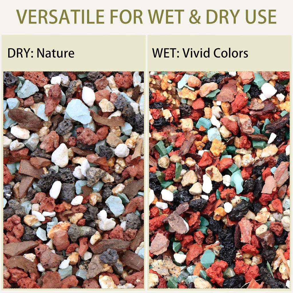 12lb Mix Lava Rocks Pebbles for Plant, Pumice Potting Soil Mix Decorative Top Dressing Landscaping Gritty Rock for