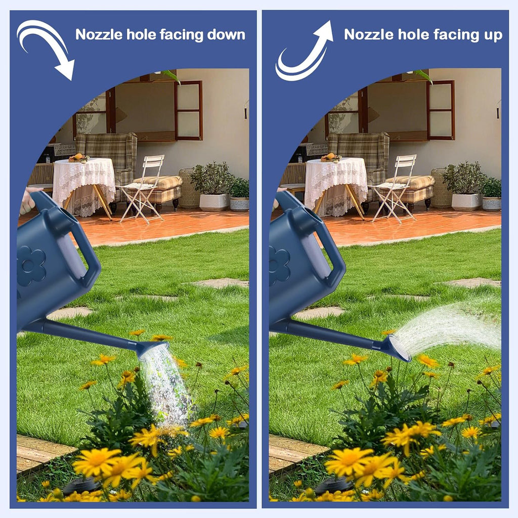 2 Gallon Watering Can for Indoor Plants, Garden Watering Cans for Outdoor Plant House Flower, Modern Plant Watering Can