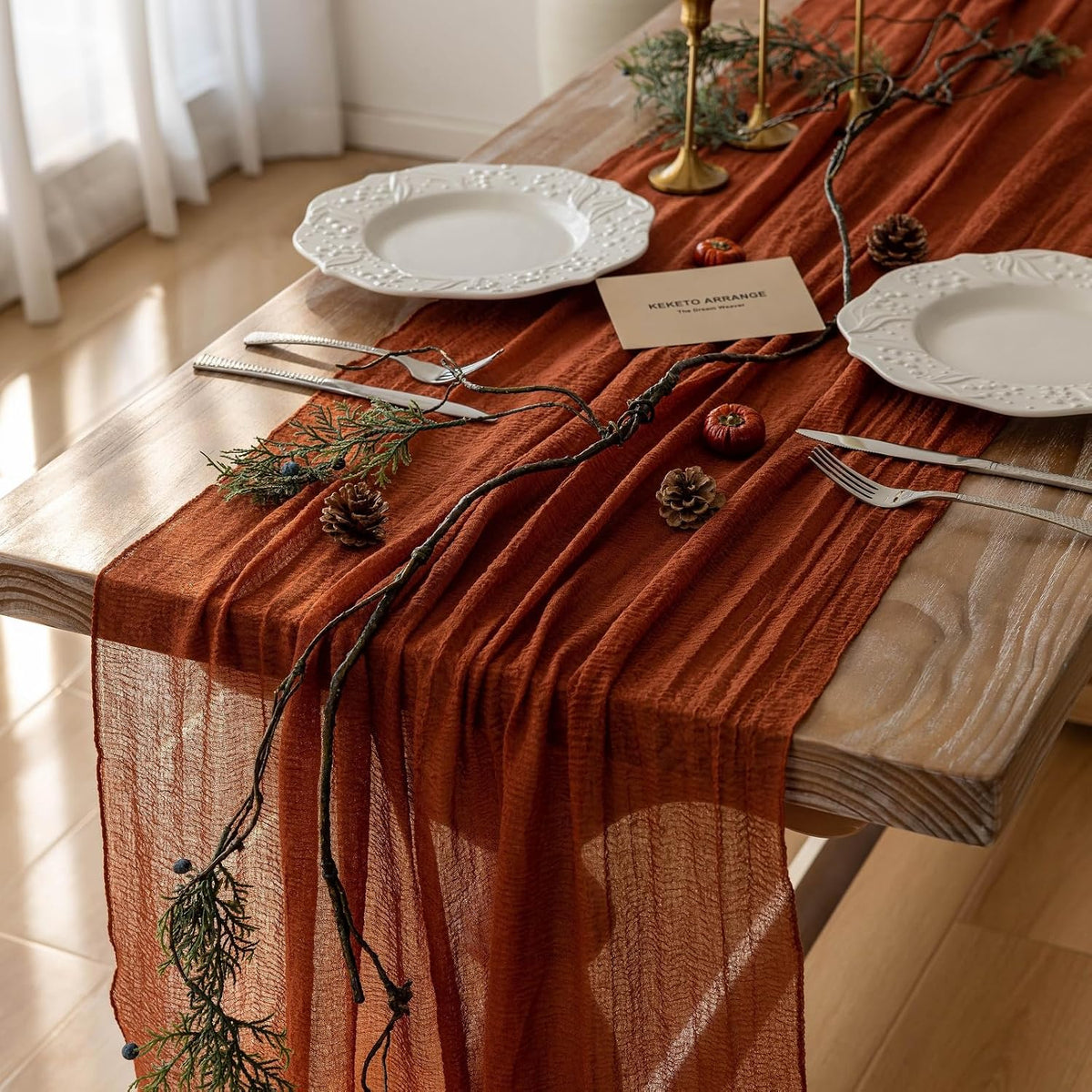 Moucuny 4 Pcs Fall Table Decor Pumpkin Spice Sign, Wooden Tiered Block Set