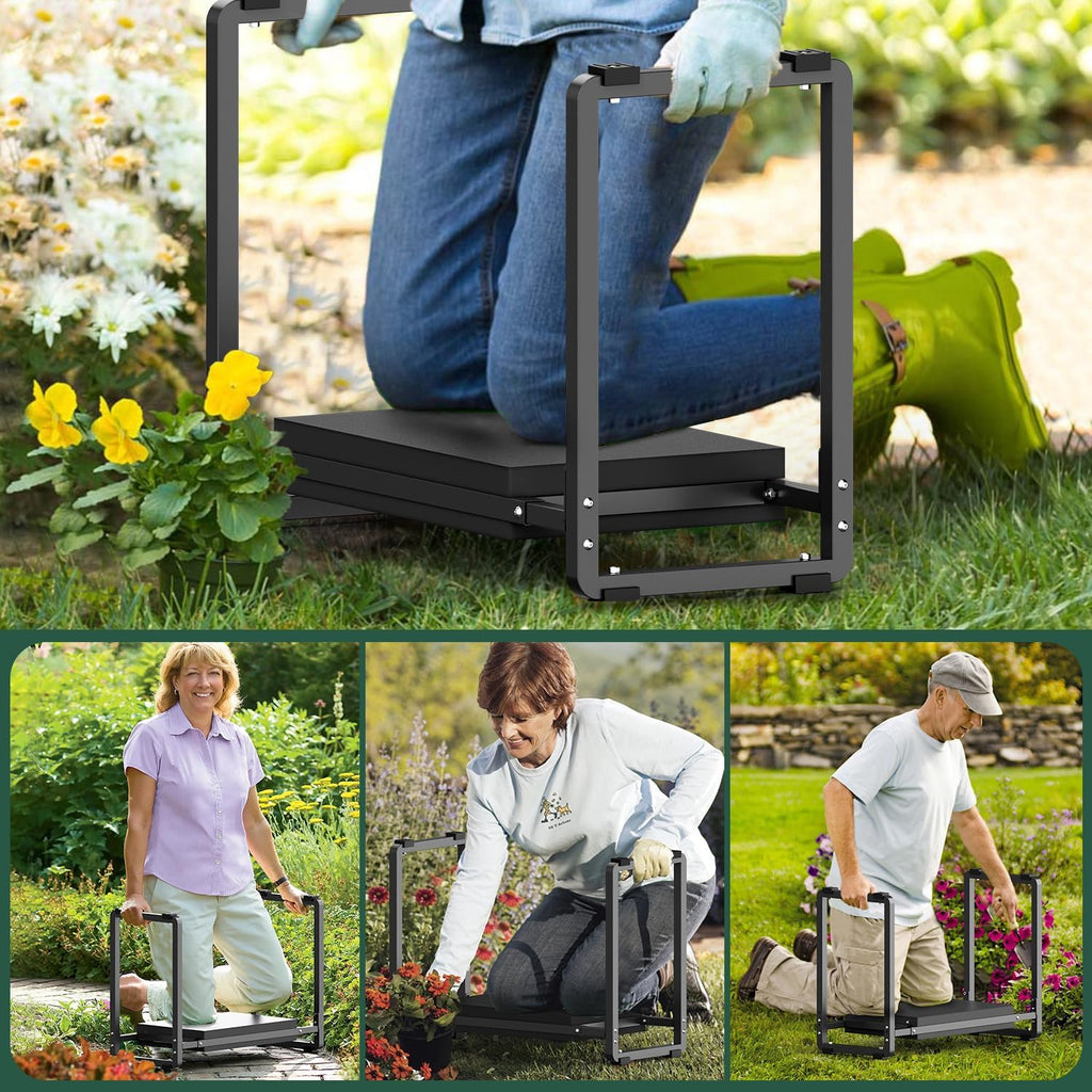 Garden Kneeler and Seat, 10.2" Wider Heavy Duty Thick for Kneeling and Seat | Multifunctional Kneeler Bench, Gardening