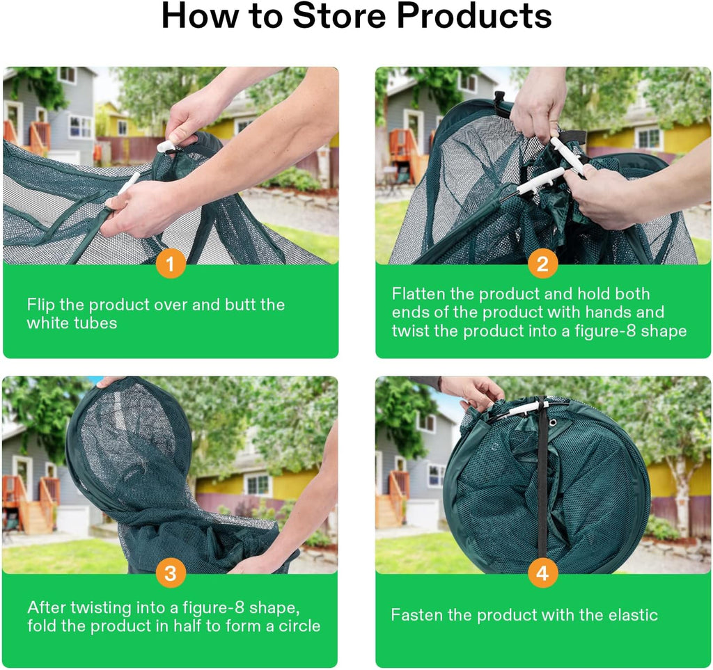 VIVOSUN Garden Netting Cover, 36 x 36 x 39 Inch Pop-up Guard Cover with Zip Entry for Plants, Vegetables, Fruits