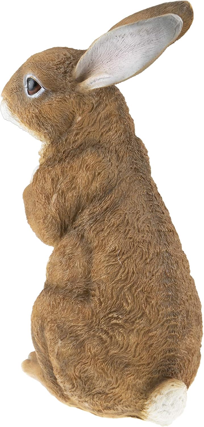 CLEVER GARDEN Rabbit Garden Statue Outdoor Décor, Resin Figurine Decoration for Lawn, Yard, Patio, Porch, and More