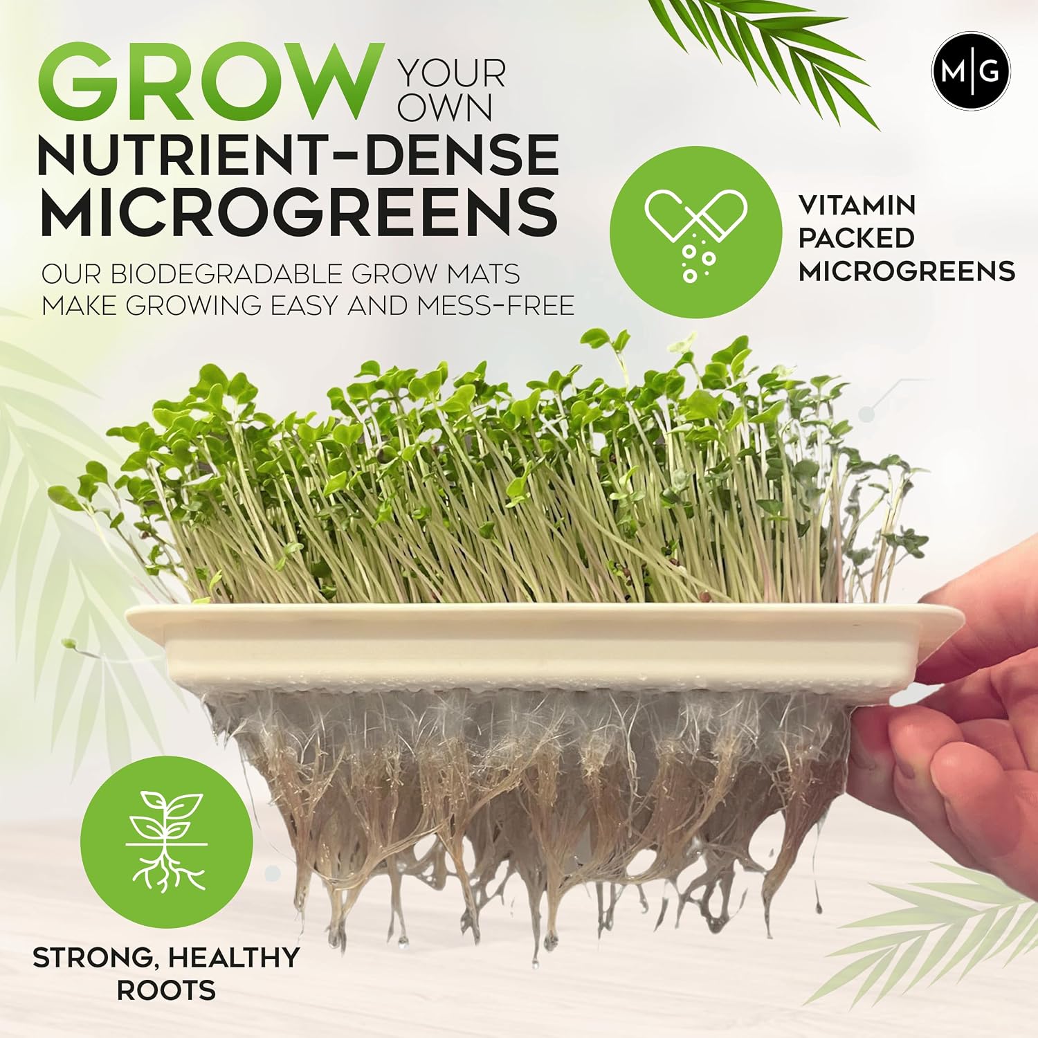Sproutlet Self-Watering Microgreens Growing Kit – Easy Indoor Garden for Fresh Microgreens in Days – Reusable Trays