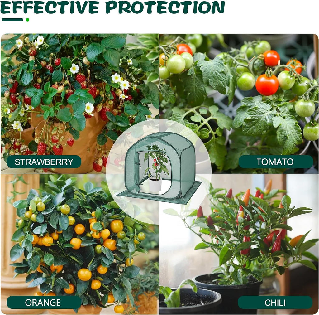 UV-Resistant Durable Pop Up Plant Covers & Garden Mesh Netting - Protective Bird Netting for Tomato & Crop Protection