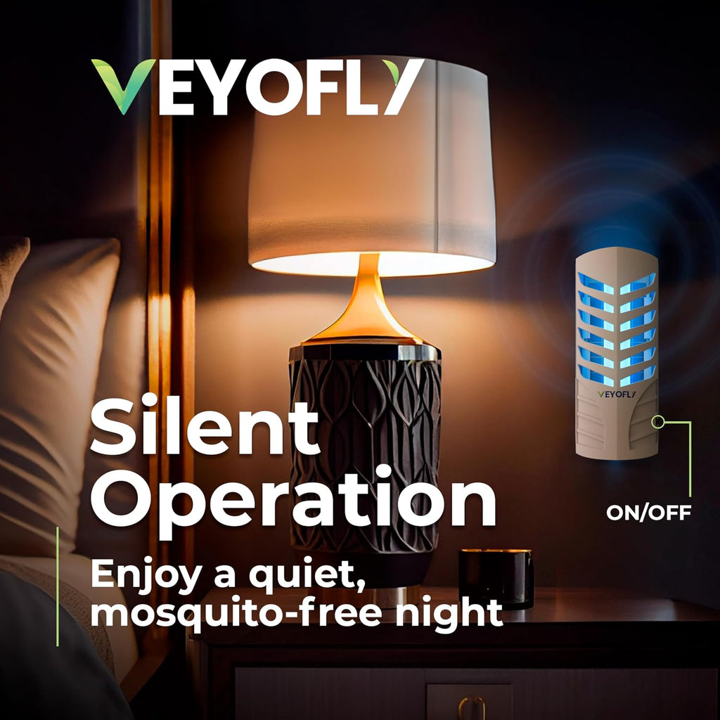 VEYOFLY Fruit Fly Traps for Indoors (4 Device + 12 Refills), Gnat Trap Indoor Plug in, Bug Traps, Flying Insect Trap