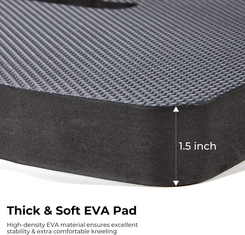 Ohuhu Premium Thick Kneeling Pad, 2-Pack Large Comfortable Gardening Knee Mat with 2 Different Surfaces, Extra Thick