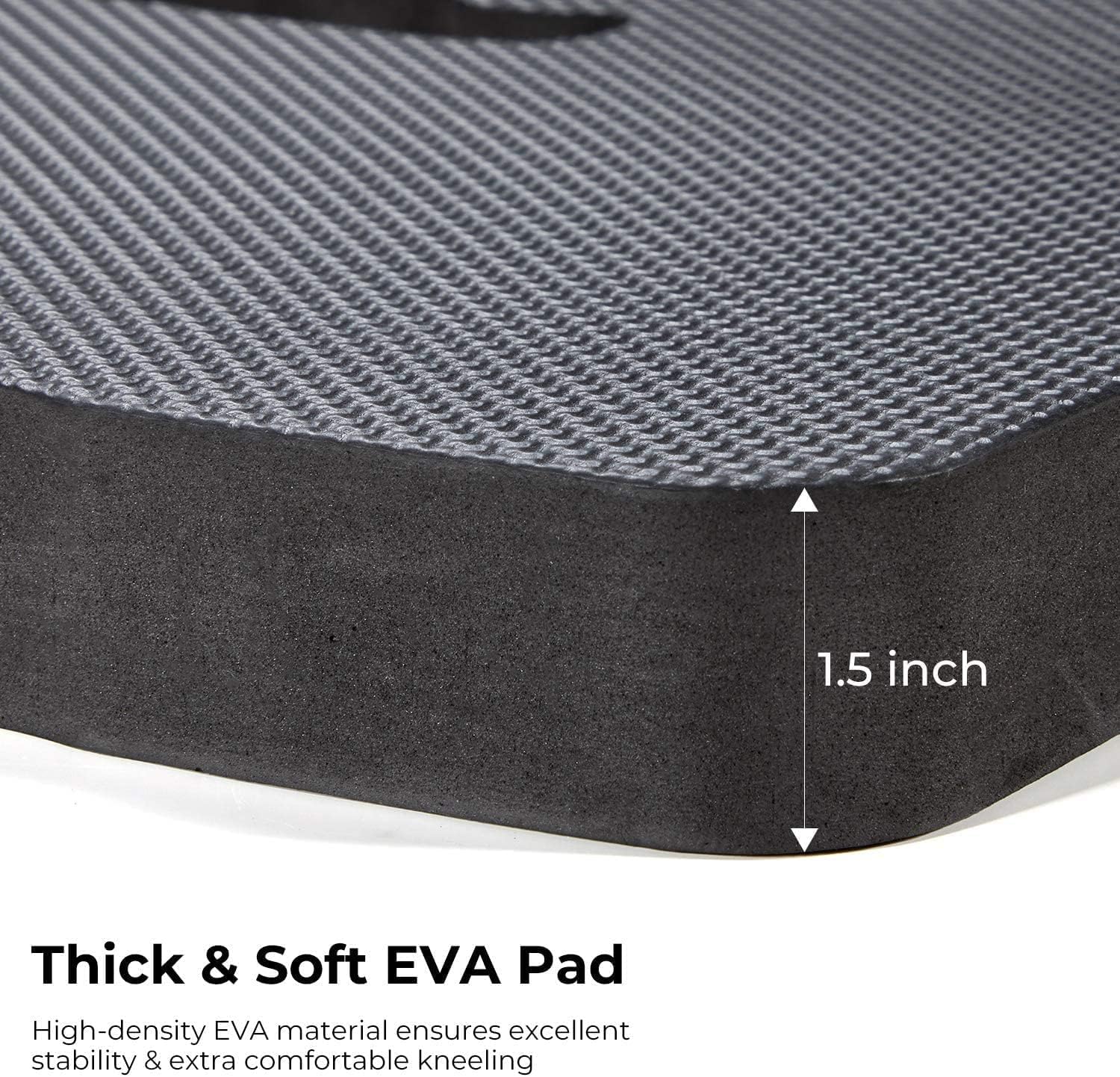 Ohuhu Premium Thick Kneeling Pad, 2-Pack Large Comfortable Gardening Knee Mat with 2 Different Surfaces, Extra Thick
