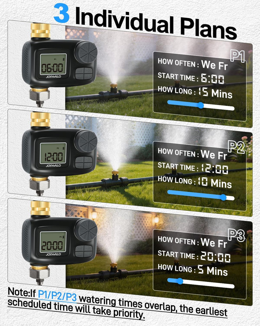 Misters for Outside Patio with Automatic Sprinkler Timer | 50FT Misting System, Extra 10FT Water Pipes,17 Nozzles