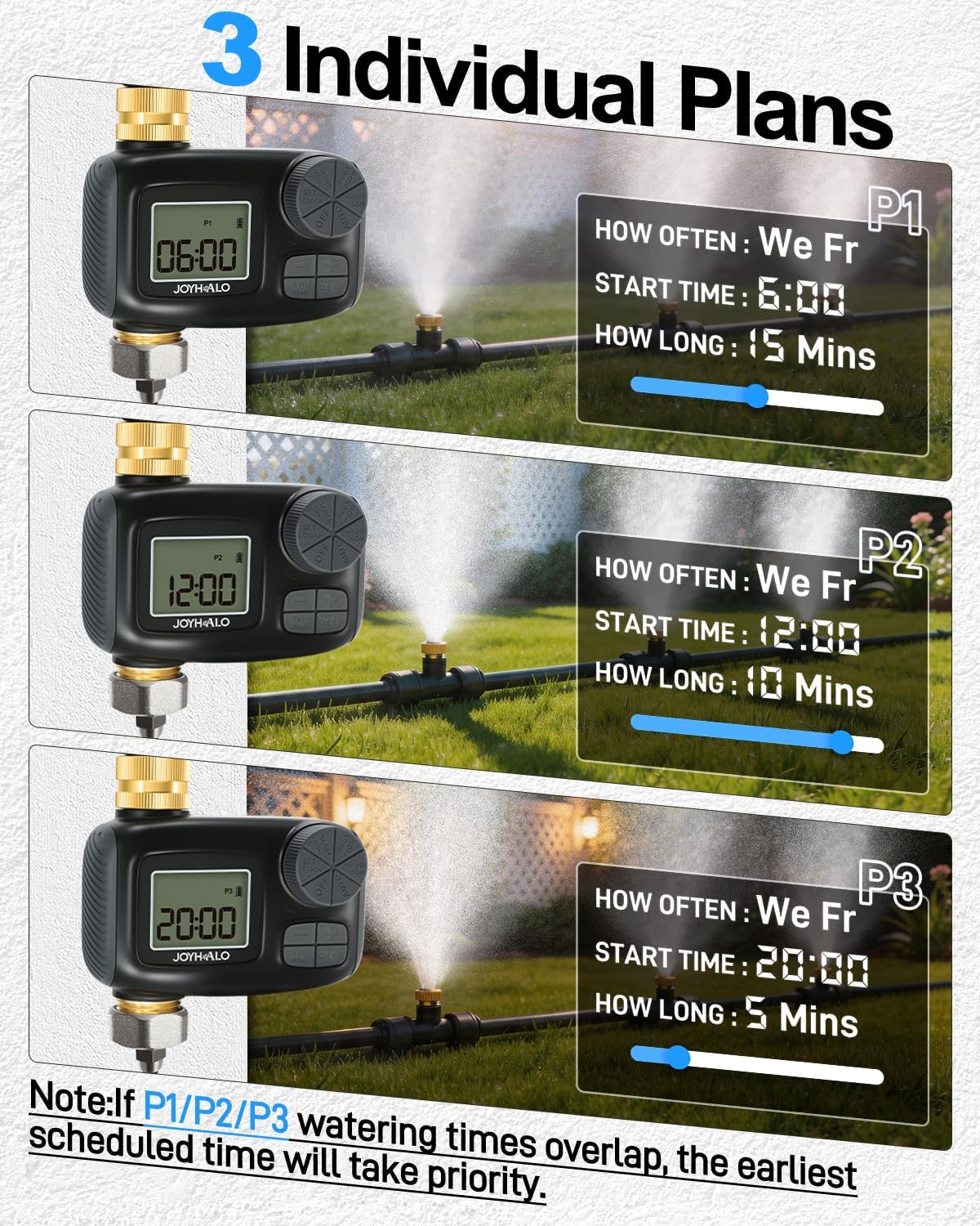Misters for Outside Patio with Automatic Sprinkler Timer | 50FT Misting System, Extra 10FT Water Pipes,17 Nozzles