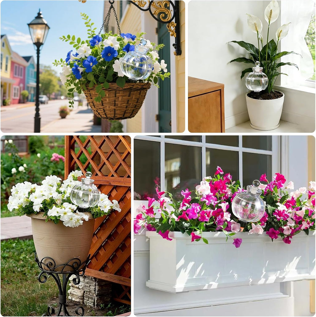 18 Oz Large Plant Watering Globes & Self Watering Bulbs, Water Globes & Bulbs for Indoor Outdoor Plants, Plant Globes