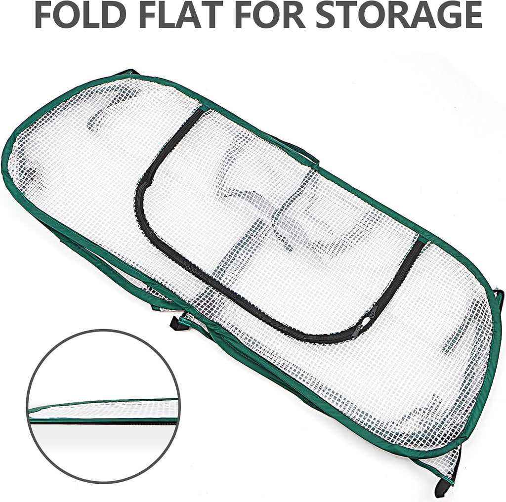 Garden Bed Cover, 45"x22"x16"(H), Plastic Hot House, Garden Row Accelerator, Greenhouse, Freeze Protection Humidity