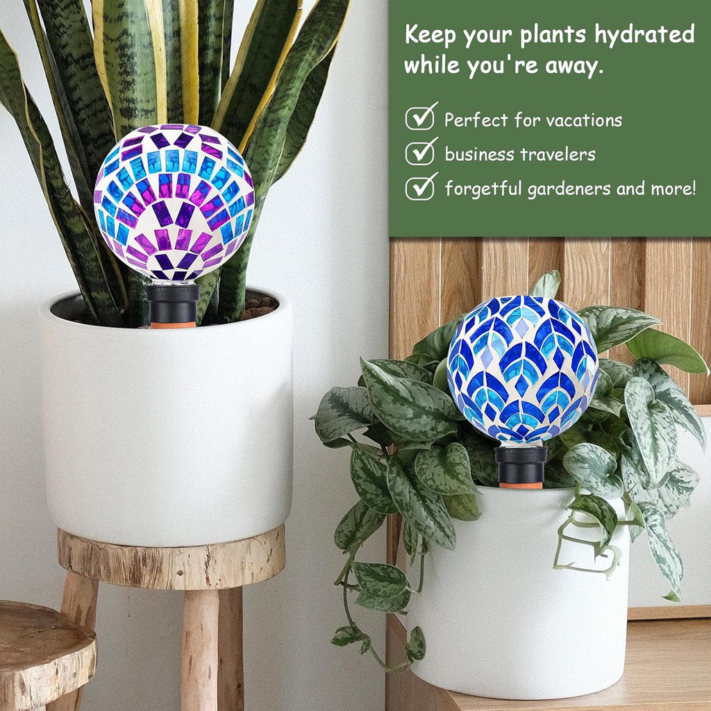 Plant Watering Globe Large Self Watering Globes 2 Pack | Indoor Outdoor Plants Self Watering Planter Insert Watering