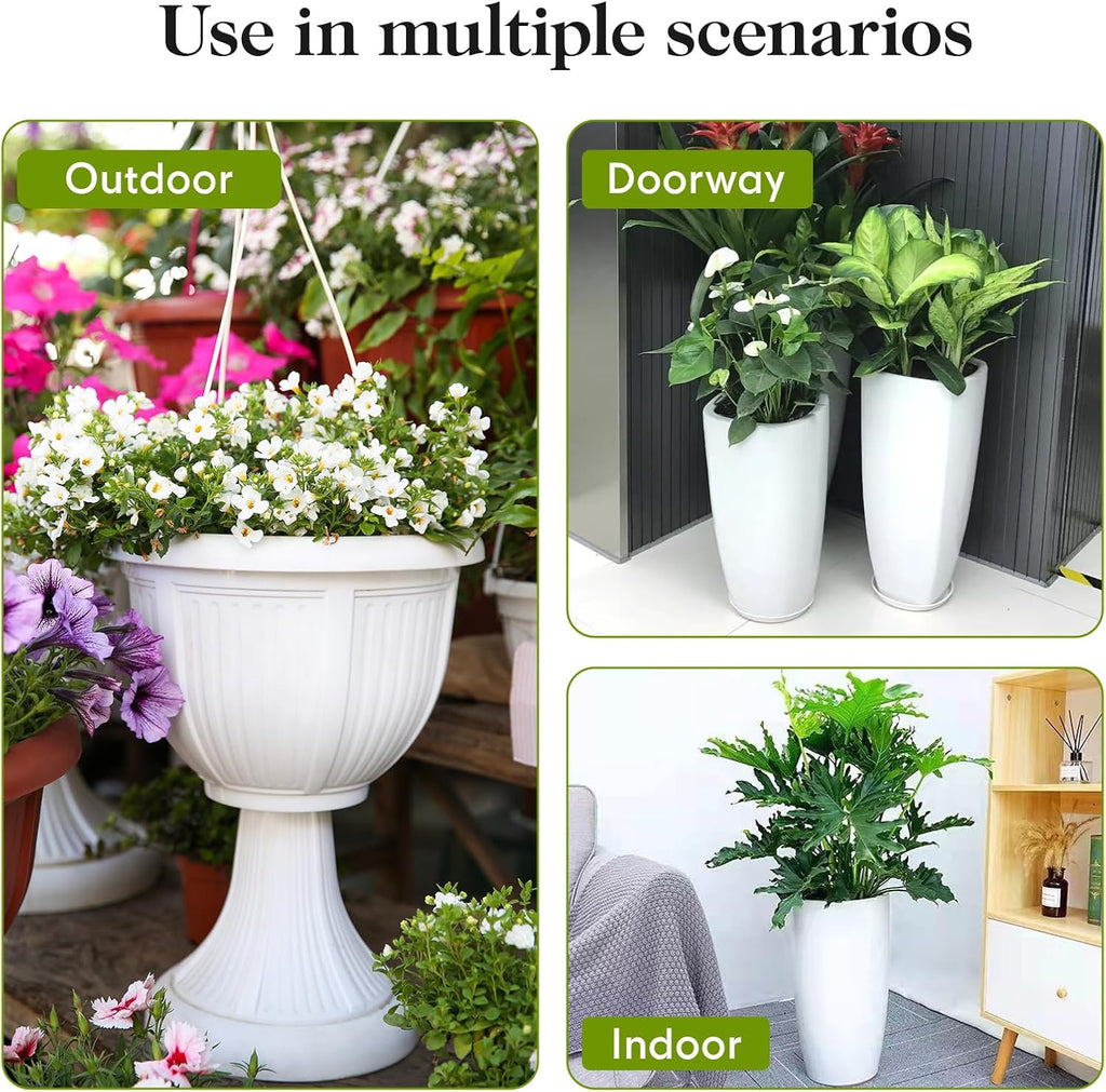 AZEAM Adjustable Plant Risers for Inside Pots, 2 PCS Planter Inserts Fillers 13"- 24" Raise for Large Flower Pots