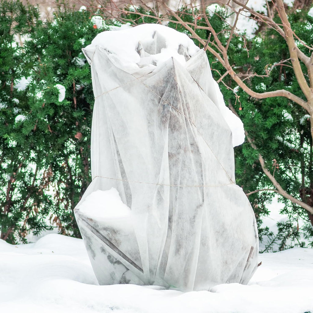 2PCS 10 Ft x 50 Ft Plant Covers Freeze Protection 1.05 oz/yd²Frost Blankets for Winter Outdoors Plants Floating Row