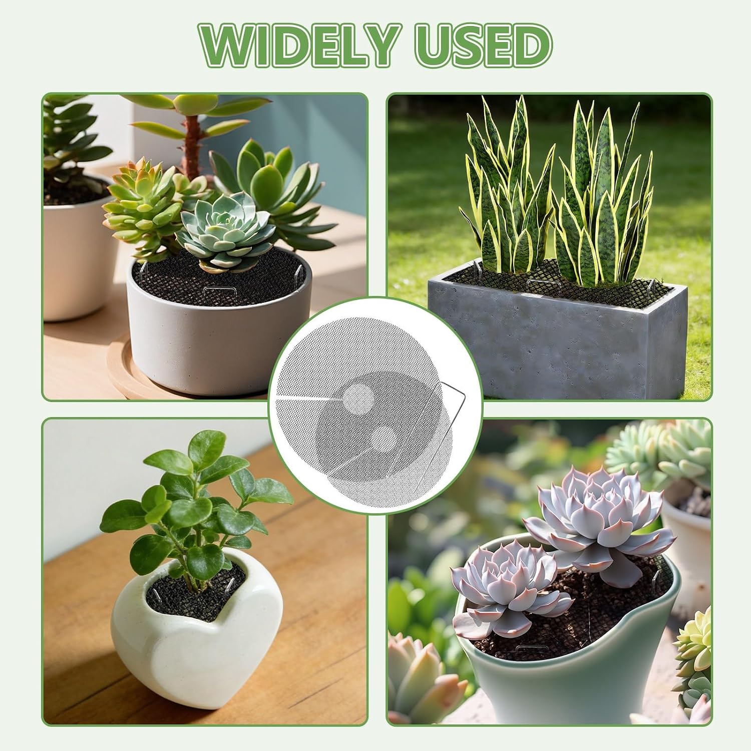 10Pcs Plant Pot Grids, Plant Protector from Cats, Cuttable Breathable Soil Covers Protectors from Animals, Reusable