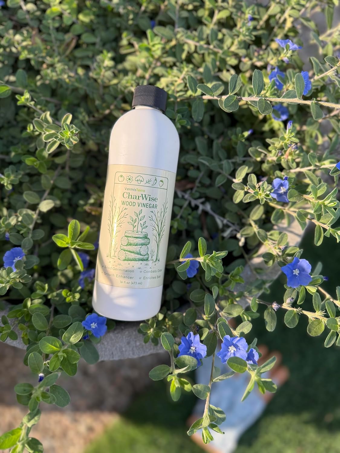 VermisTerra CharWise - 16 oz Wood Vinegar Biostimulant - Seed Germination, Enriches Soil, Growth Enhancer, Combats