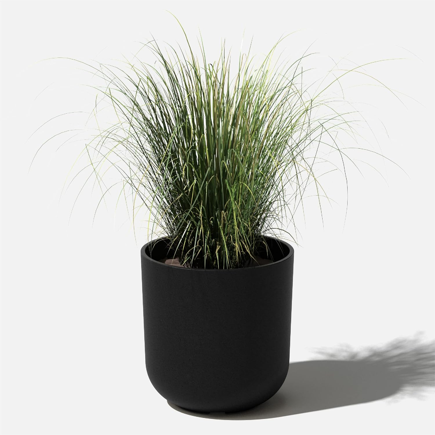Veradek Mason Series Lima Planter - Large Round Outdoor Planter | Made From a Durable Plastic-Stone Composite With