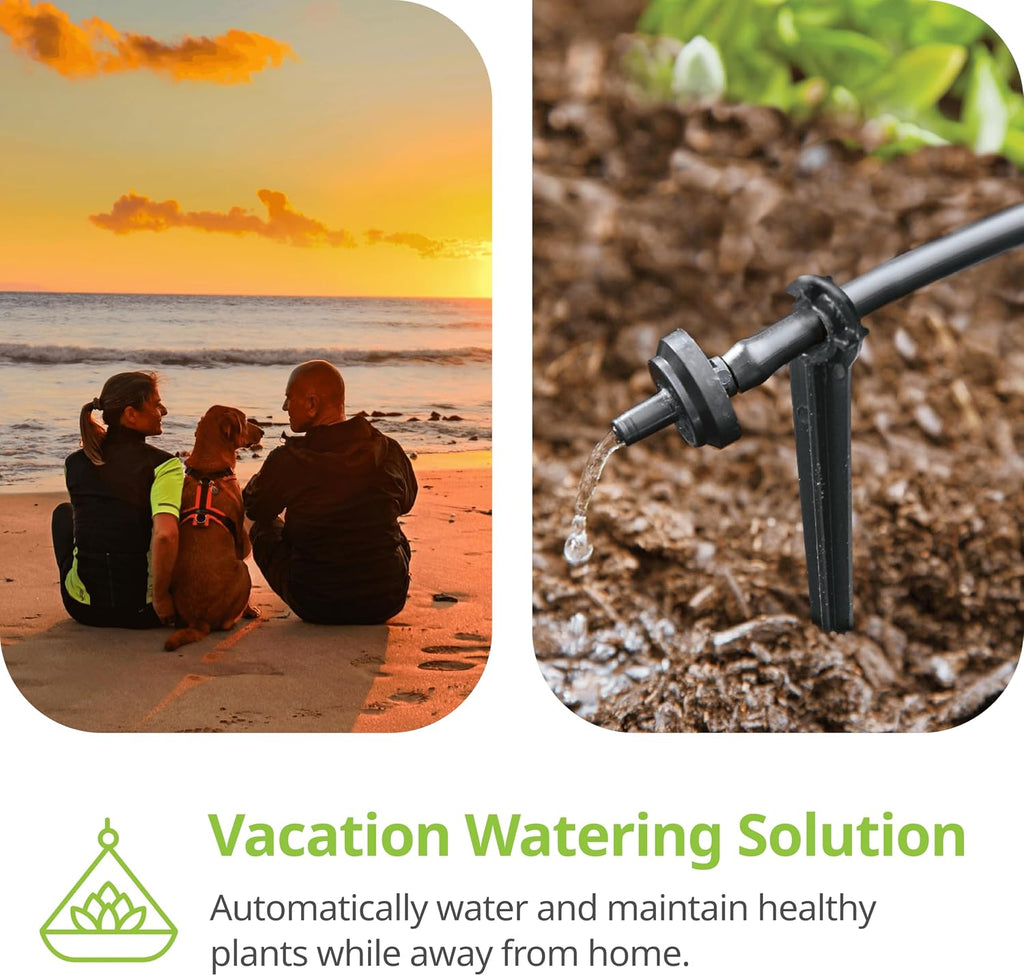 Raindrip R560DP Drip Watering System, Automatic Drip Irrigation System with Timer for Containers and Hanging Baskets