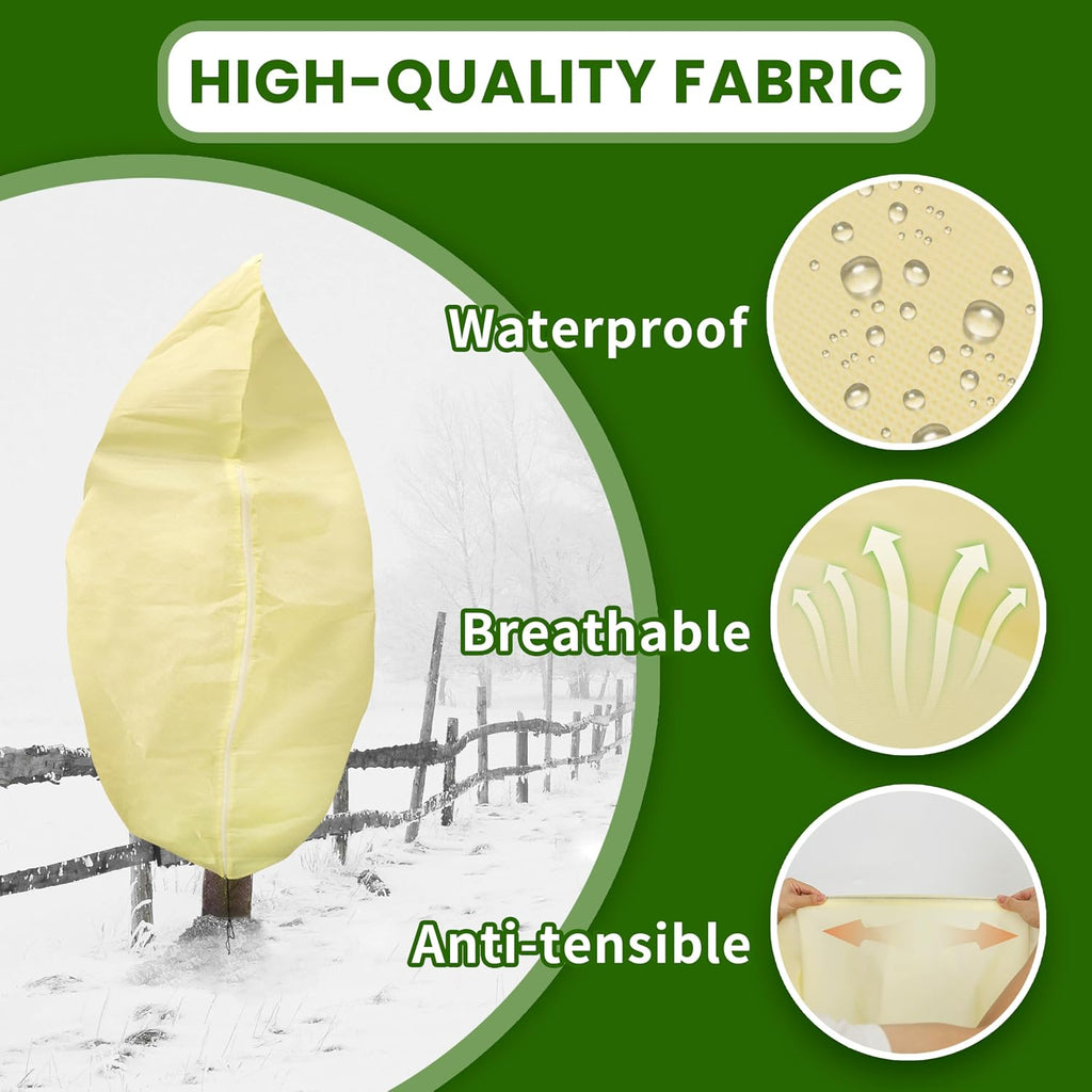 TCBWFY 95x80inches Huge Plant Covers Freeze Protection Frost Cloth for Outdoor Plants,2.82oz/yd² Thickened Winter Tree