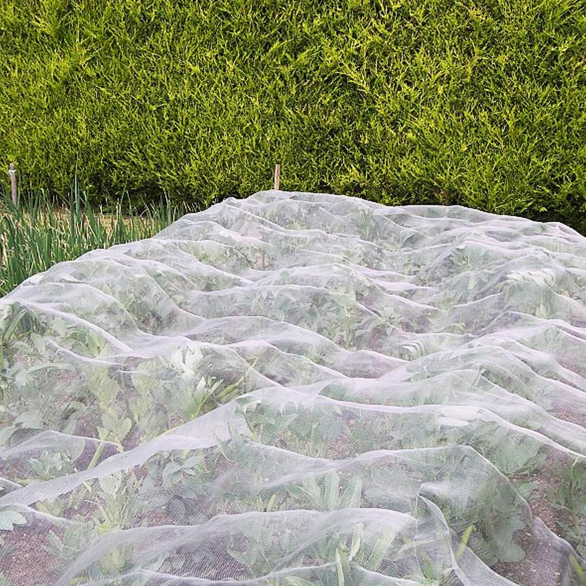 Garden Pest Netting, 10x50Ft Insect Barrier Plant Covers Net | Ultra Fine Mesh Protection Netting for Vegetable Fruits