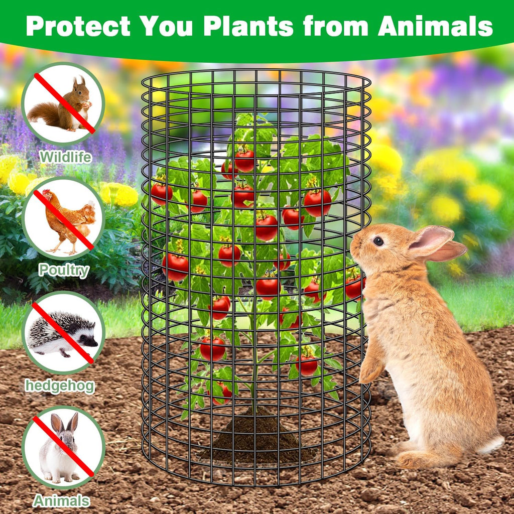 10 Pcs 11.8"x 11.8"/11.8"x 19.6" Available Chicken Wire Cloches for Plants, Plant Protector from Animal, Garden Covers