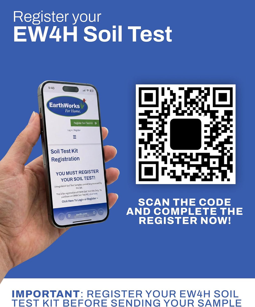 Soil Test Kit, pH and Nutrient Lab Analysis, 1 kit | Complete Analysis, Mail-in Sample for Fast Results, Ideal for