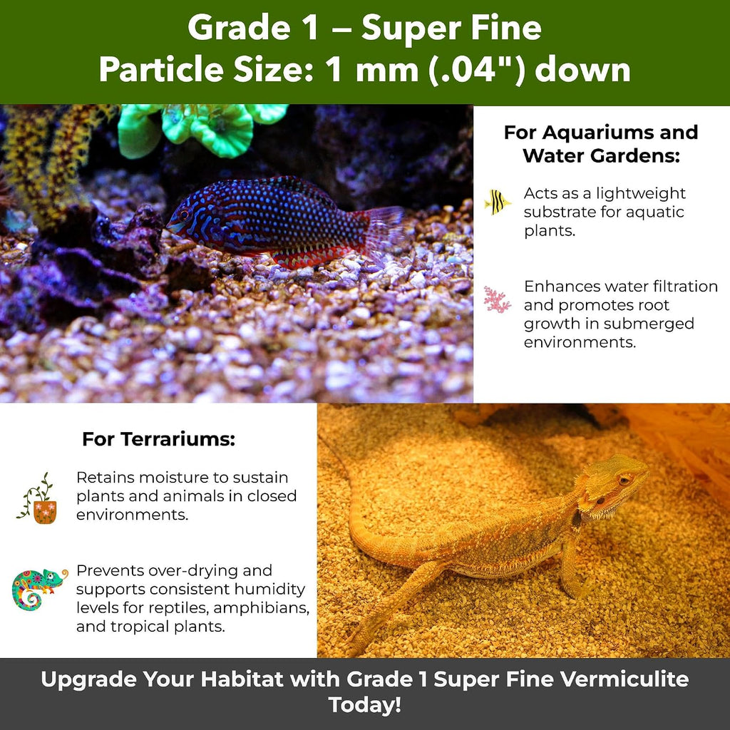 Organic Superfine Vermiculite for Indoor Gardening Plants and Mushrooms – Enhances Soil Aeration, Seed Germination