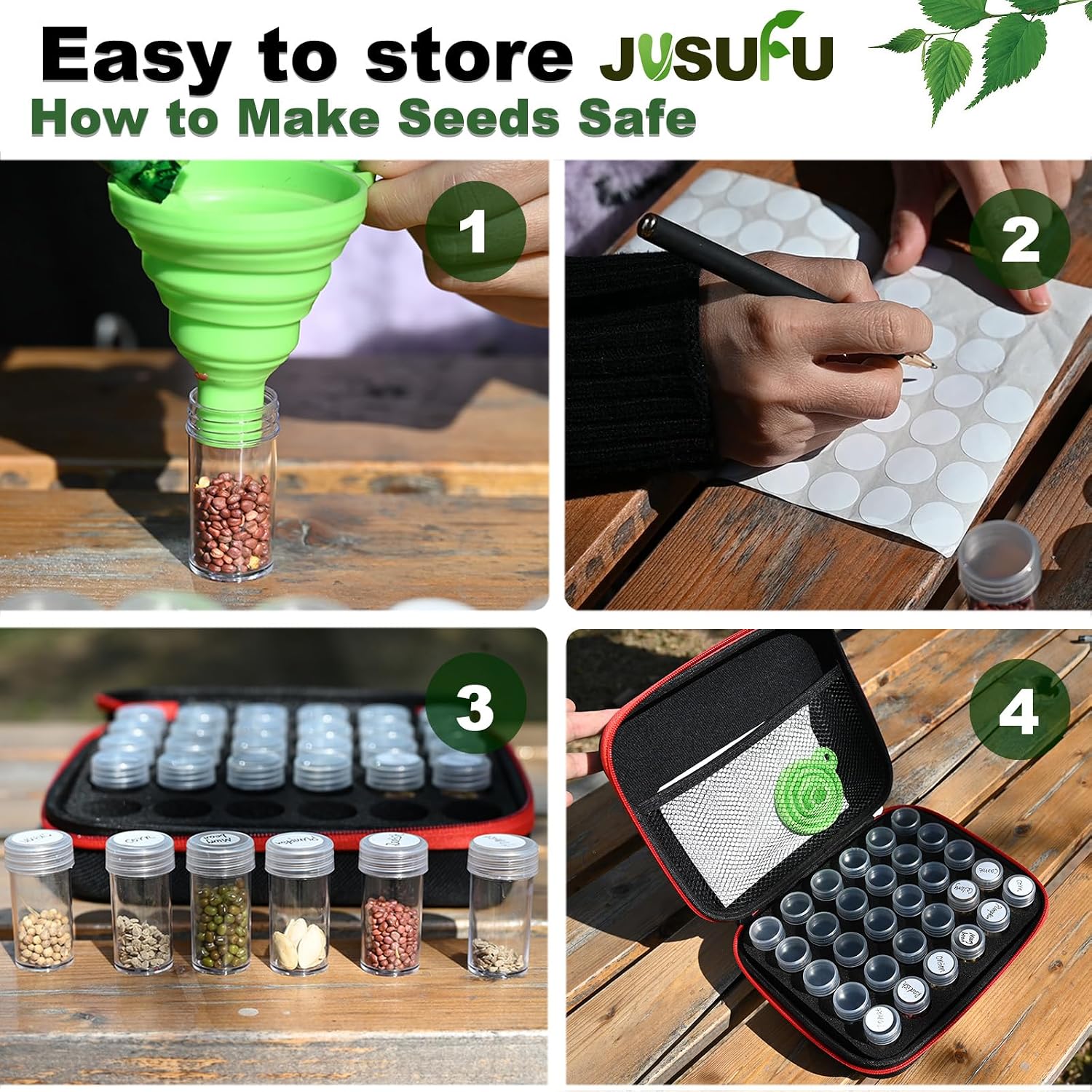 Seed Organizer Storage Box | 60 Slots Seed Organizer For Categorizing And Storing Seed (seed not included)