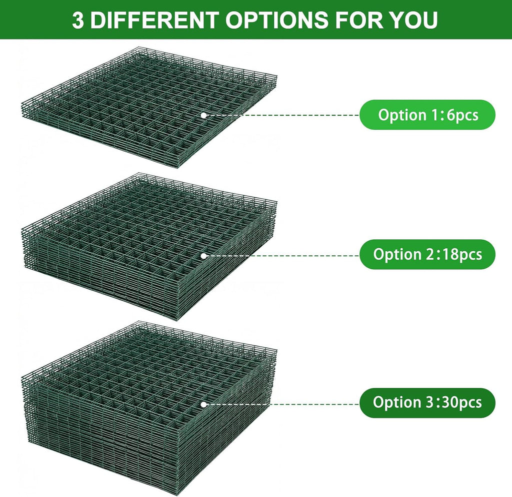 Plant Protectors from Animals - DIY Reusable Plant Cages for Outdoor Plants, Square Mesh Plant Covers Kits, 12"x12"